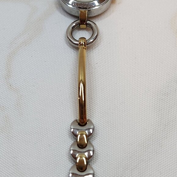 Vintage Womens Timex Indiglo Gold/Silver Tone Analog Linked Bracelet Wrist Watch - Picture 3 of 5